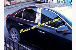 Хром накладки на ручки Fiat Doblo I 2001-2005   (Фіат)