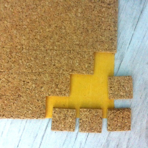 Коркові прокладки для склопакетів 15*15*3 мм (273 шт на аркуші), фото 1