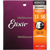 Струни Elixir 11102 Nanoweb Bronze Medium 13-56