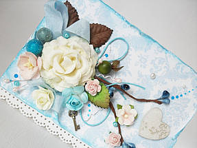 Примеры использования материалов для творчества представленных в нашем магазине - открытка. 1