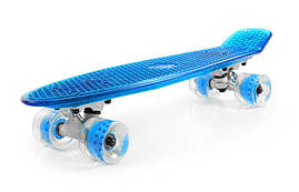 Скейтборд FISZKA BS-2206 LED Blue / Green Синій