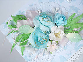 Примеры использования материалов для творчества представленных в нашем магазине - открытка. 1