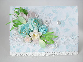 Примеры использования материалов для творчества представленных в нашем магазине - открытка. 2