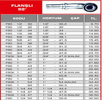 Гідравлічний фітинг FLANŞLI 90 ANKARA Recor