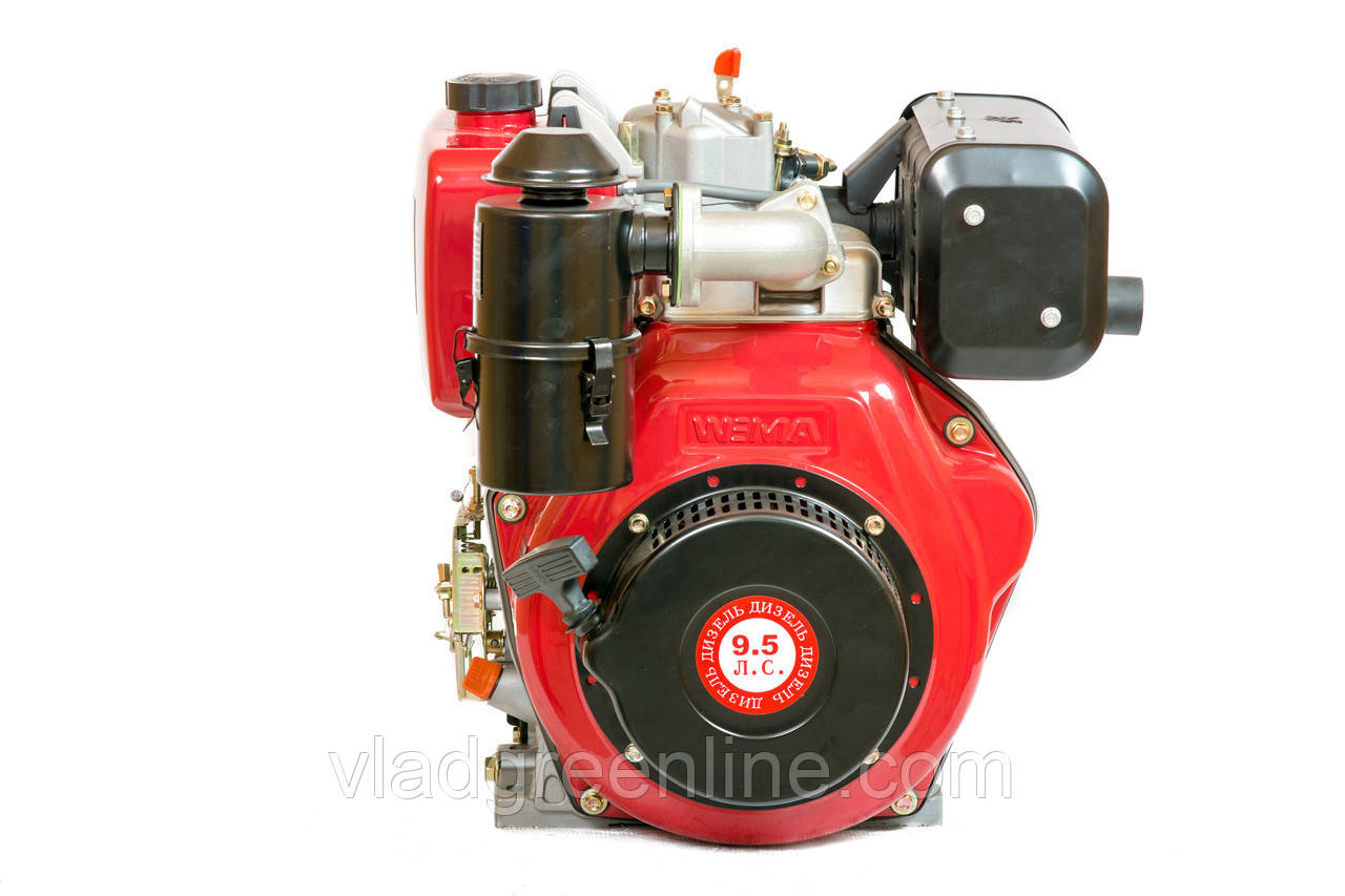 Двигун дизельний Weima WM186FB (вал під шпонку, 9,5 л. с.), фото 1
