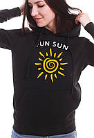 Тепла жіноча кофта з капюшоном SUN FUN, фото 4