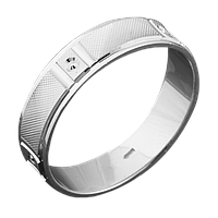 Обручальное кольцо серебряное с глубоким геометрическим узором
