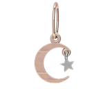 Підвіска - кулон срібна Півмісяць із зіркою, фото 2