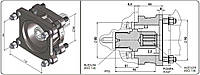 ГидроАдаптер переходник КОМ ISO - насос НШ (4Х4) Binotto