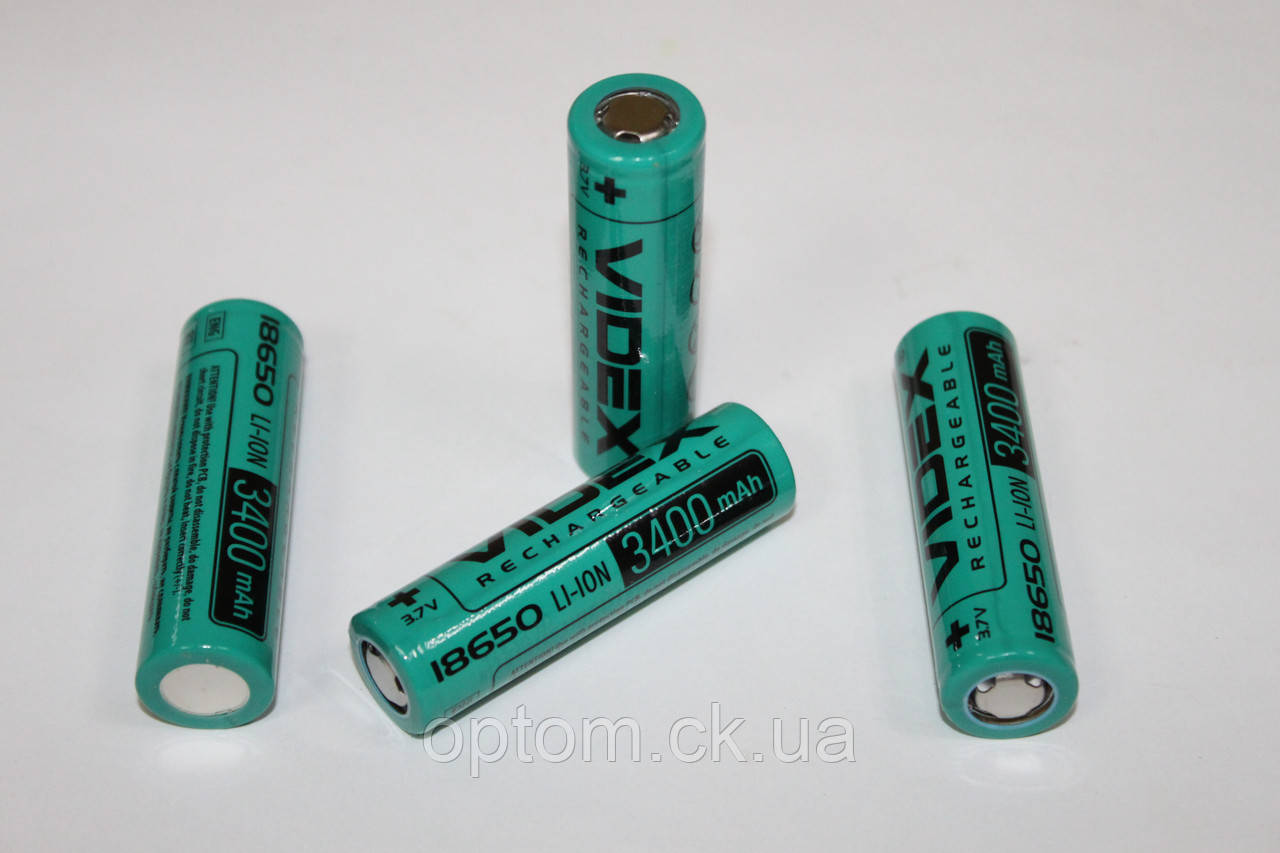 Акумулятор Videx Li-Ion 18650 3400 mAh