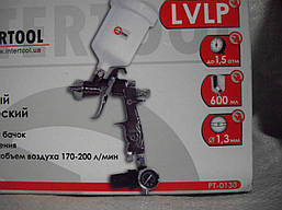 Краскопульт LVLP 1.3 мм Intertool PT-0130, фото 3