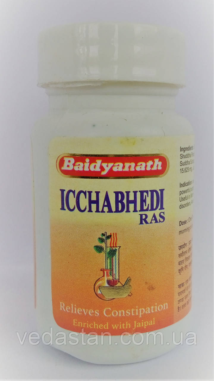 Ичабхеди рас - ацистит, запор, вздутие живота, 10 гр, 80 таб по 125 мг - фото 2 - id-p244987162