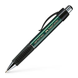 Ручка кулькова Faber-Castell Grip Plus Green автоматична з каучуковим грипом, корпус зелений, 140700