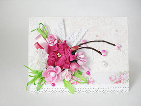 Примеры использования материалов для творчества представленных в нашем магазине - открытка. 1