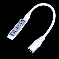 RGB контролер 12 A mini 144W 12 V 3 кнопки для світлодіодної стрічки.