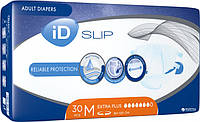 Подгузники для взрослых iD Expert Slip Extra Plus M 80-125 см 30 шт айди эксперт підгузники для дорослих