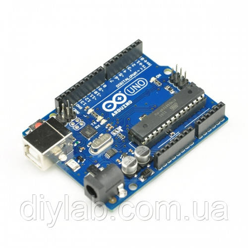 Arduino UNO R3 + USB Cable - фото 1 - id-p59637109