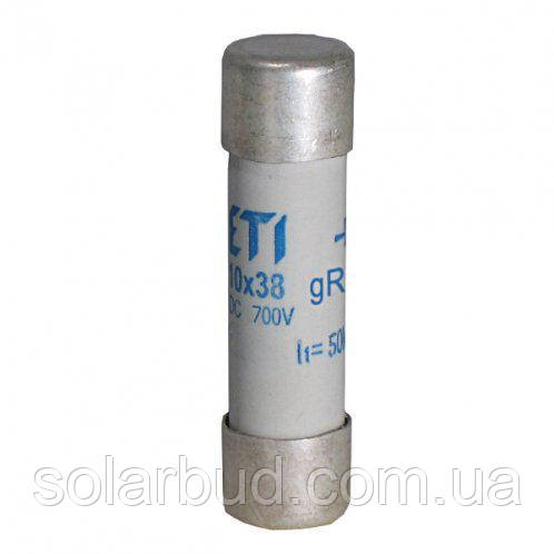 Циліндричний запобіжник ETI CH10x38 gR 8A/700V AC/DС