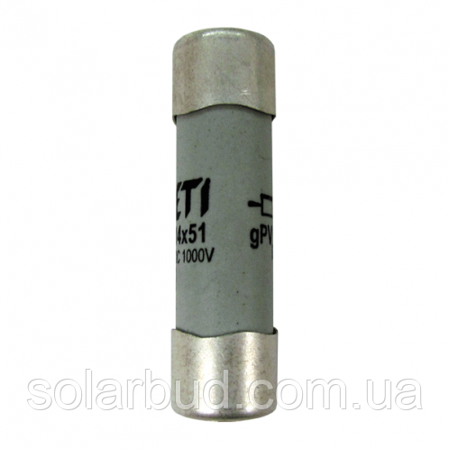 Циліндричний запобіжник ETI CH14x51 gPV 16A/1000V DС