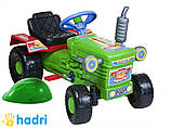 Дитячий педальний трактор з причепом, фото 6