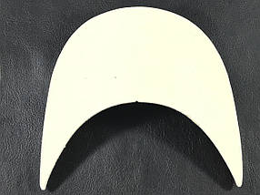 Козирок для головного убору "Бейсболка" колір молоко 183х76 мм