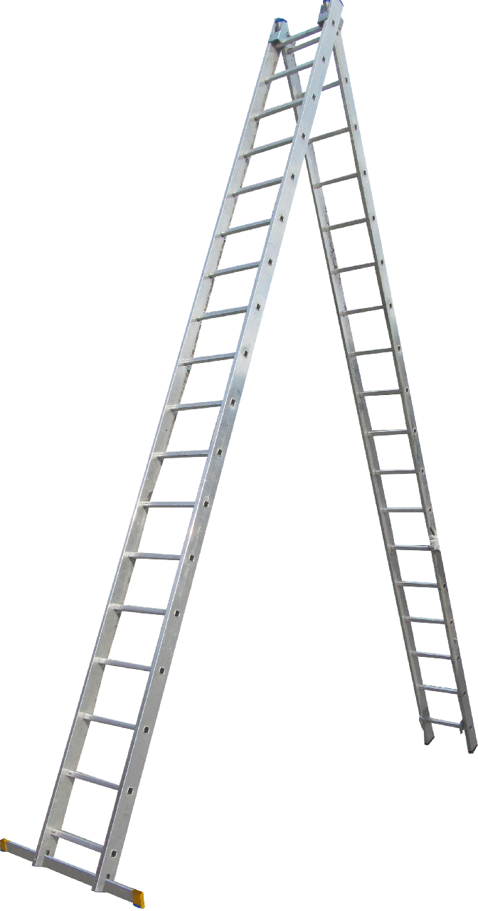 Драбина 2-секційна ELKOP VHR Р 2*18 (2х18 ст., 4.77-8.41 м), фото 1