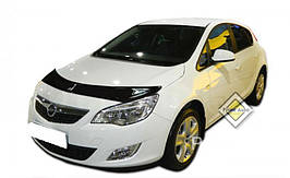 Дефлектор капоту, мухобойка Opel Astra J з 2009 р. в. VIP