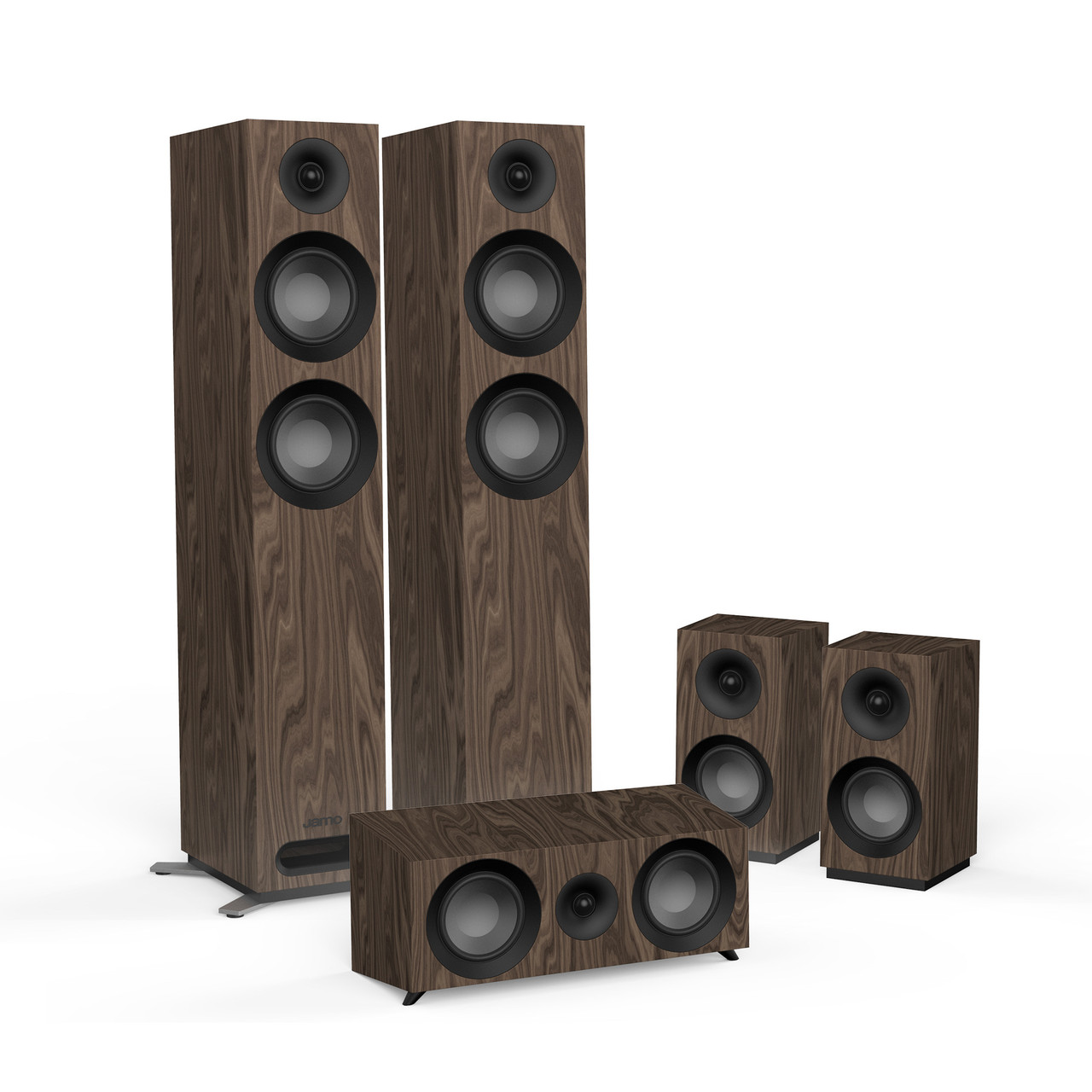 Комплект акустичних систем 5.0 Jamo S 807 HCS Walnut, фото 1