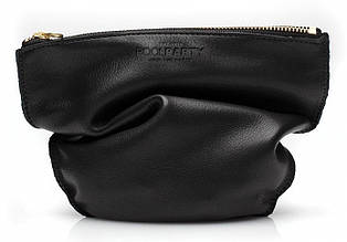 Косметичка женская из кожи POOLPARTY cosmetic-pp1 черная