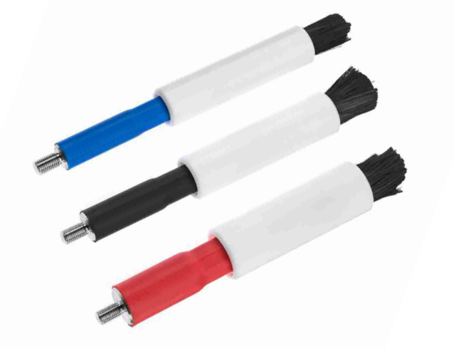 Пензель середній 10 мм (чорний) з регулювальною втулкою з тефлону (PTFE), фото 1