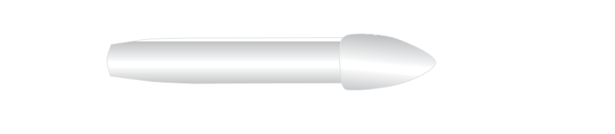 Вставка — круглі наконечники для 1027 ST, 28,5 мм, пачка 100 штуками, фото 1