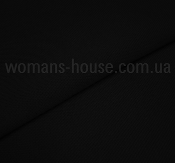 Лакоста трикотаж ширина 240 см (чулок) хб Чорний