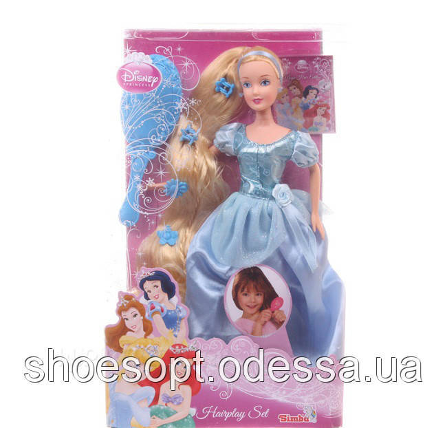 Лялька Попелюшка з довгим волоссям принцеса Дісней Disney Princess оригінал
