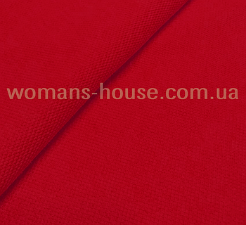 Лакоста трикотаж ширина 240 см (чулок) хб Червоний