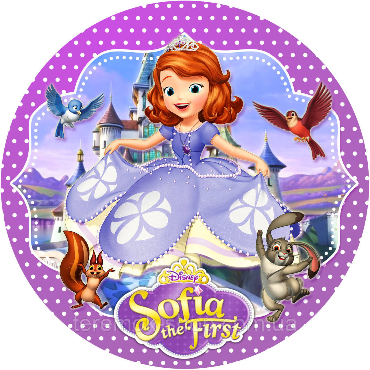 Тарілки одноразові Принцеса Софія Прекрасна 10 шт., фото 1