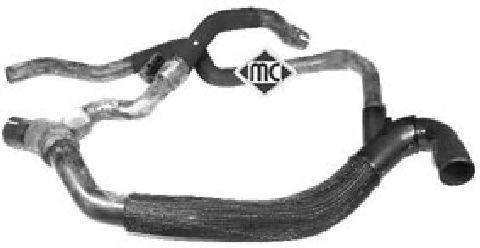 Патрубок радіатора Kangoo 1.9 (97-) нижній (08724) Metalcaucho