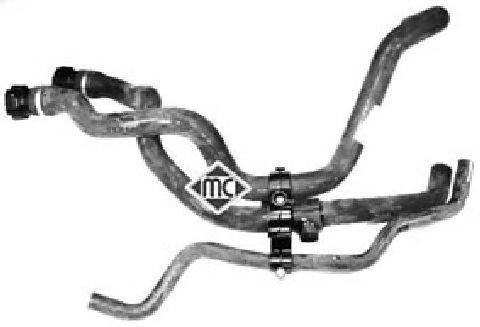 Патрубок радіатора Renault Kangoo I Clio II 1.4/1.6 (97-07) (08722) Metalcaucho