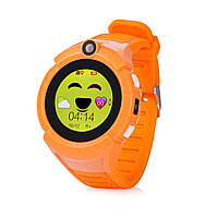 Дитячий розумний годинник з GPS-трекером Smart Baby Watch Q360 (з камерою та ліхтариком) Помаранчевий