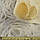 Флізелін неклеевой (спанбонд) кремовий з тисненням кола, щільність 80, ш.162, фото 2