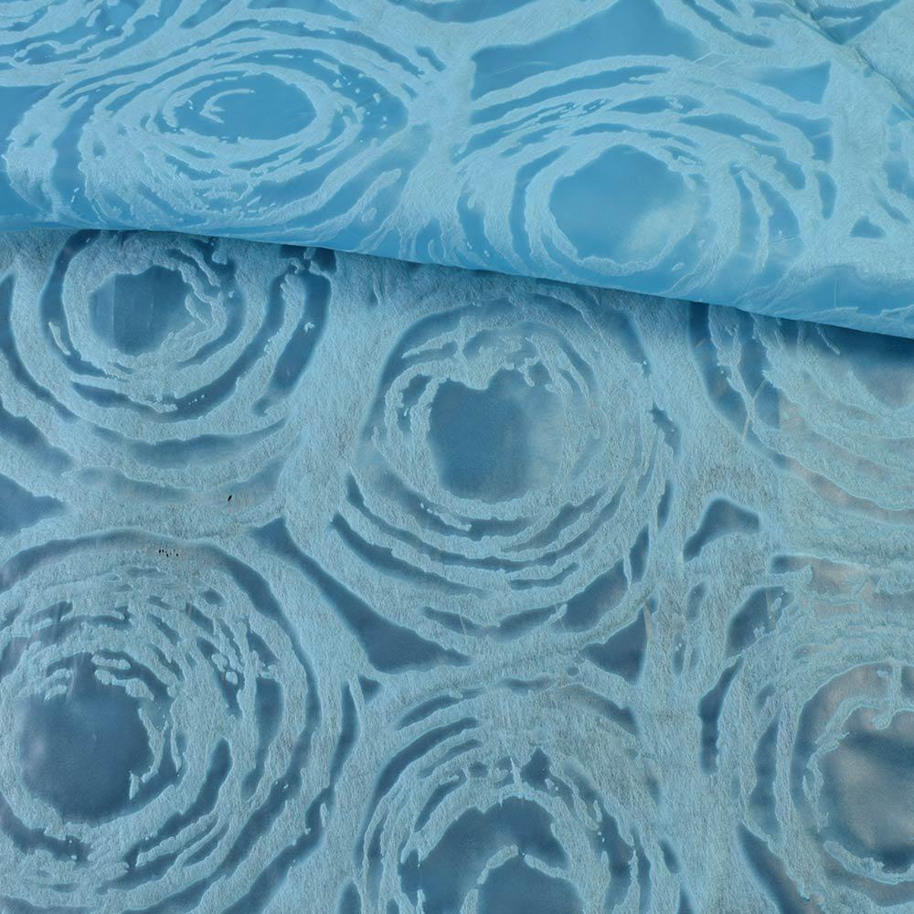 Флізелін неклеевой (спанбонд) блакитний з тисненням кола, щільність 80, ш.162