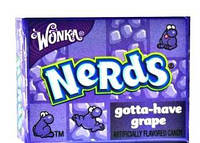 Wonka Nerds - Американские конфеты - драже Нердс, Виноград, 14 грамм