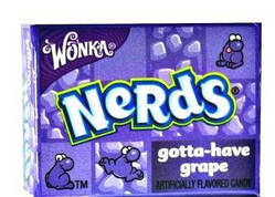 Wonka Nerds — Американські цукерки — драже Нердс, Виноград, 14 грамів