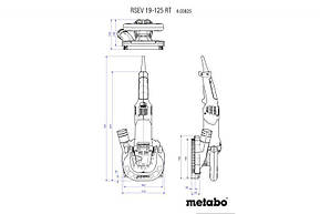 Шліфувальник бетону Metabo RSEV 19-125 RT Concrete, фото 3