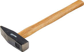 Молоток слюсарний, 100 р, квадратний бойок, дерев'яна яна ручка// SPARTA