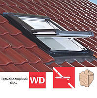 Мансардне вікно Roto Designo R45 (дерев`яне)(з термоізоляційним блоком WD)