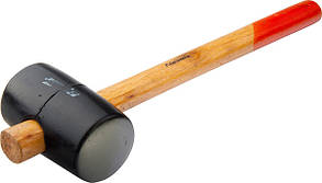 Киянка гумова, 340 г, чорна гума, дерев'яна ручка// SPARTA
