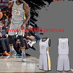 Індивідуальна Форма сіра (майка + шорти) Cleveland Cavaliers The Land