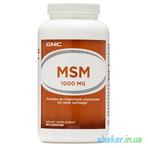 Метілсульфонілметан МСМ GNC MSM 1000 (180 капс)