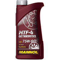 Трансмиссионное масло Mannol MTF-4 Getriebeoel GL-4 SAE 75W-80 (1л.)