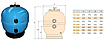 Пісочний фільтр до басейну IML Lisboa D450, 8 м³/год, фото 2